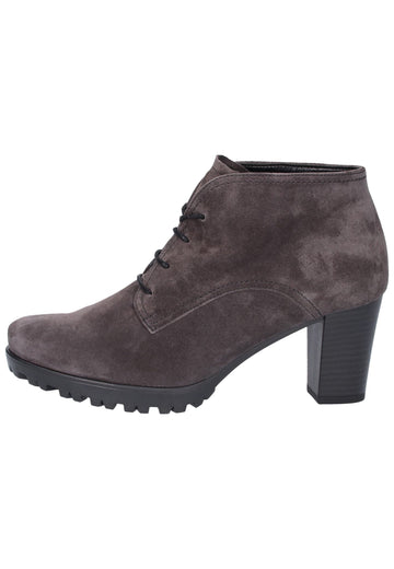 Gabor Stiefelette Veloursleder Dunkelgrau - surf4shoes