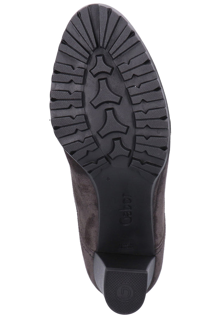Gabor Stiefelette Veloursleder Dunkelgrau - surf4shoes