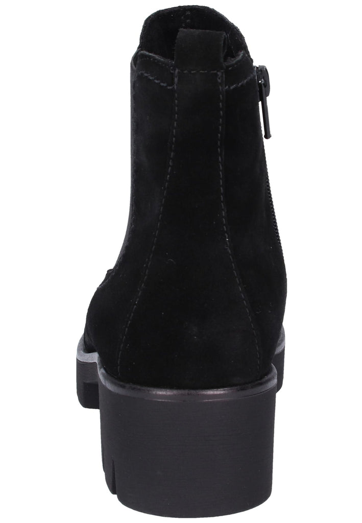 Gabor Stiefelette Veloursleder Schwarz - surf4shoes