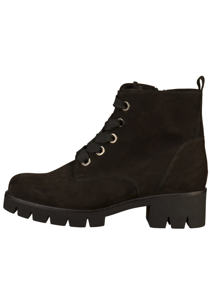 Gabor Stiefelette Nubukleder Schwarz - surf4shoes