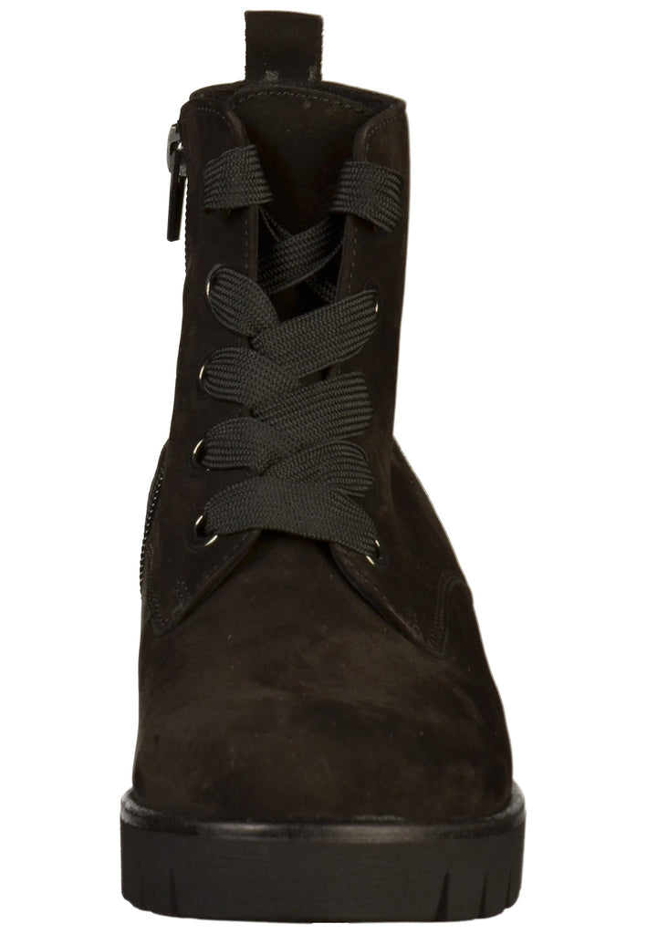 Gabor Stiefelette Nubukleder Schwarz - surf4shoes