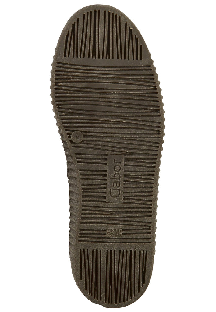 Gabor Stiefelette Veloursleder Schwarz - surf4shoes