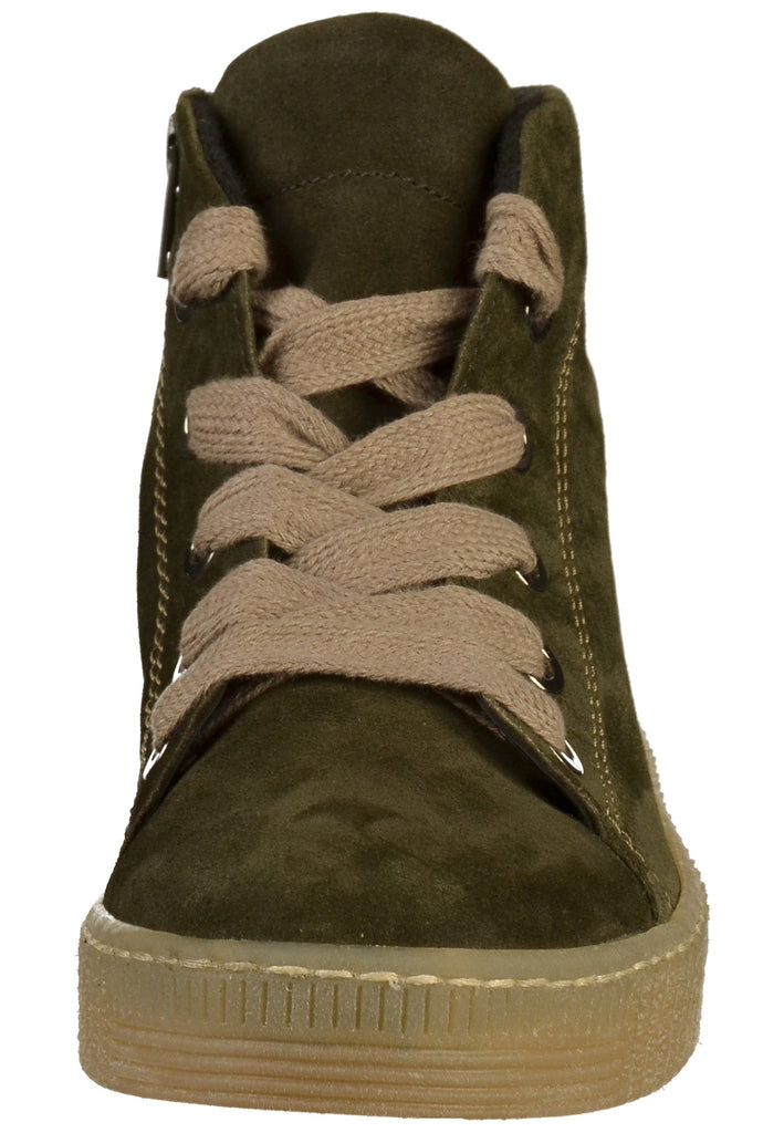Gabor Stiefelette Veloursleder Oliv - surf4shoes