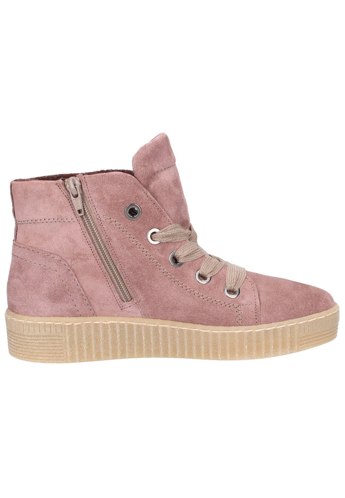 Gabor Stiefelette Veloursleder Rosa - surf4shoes