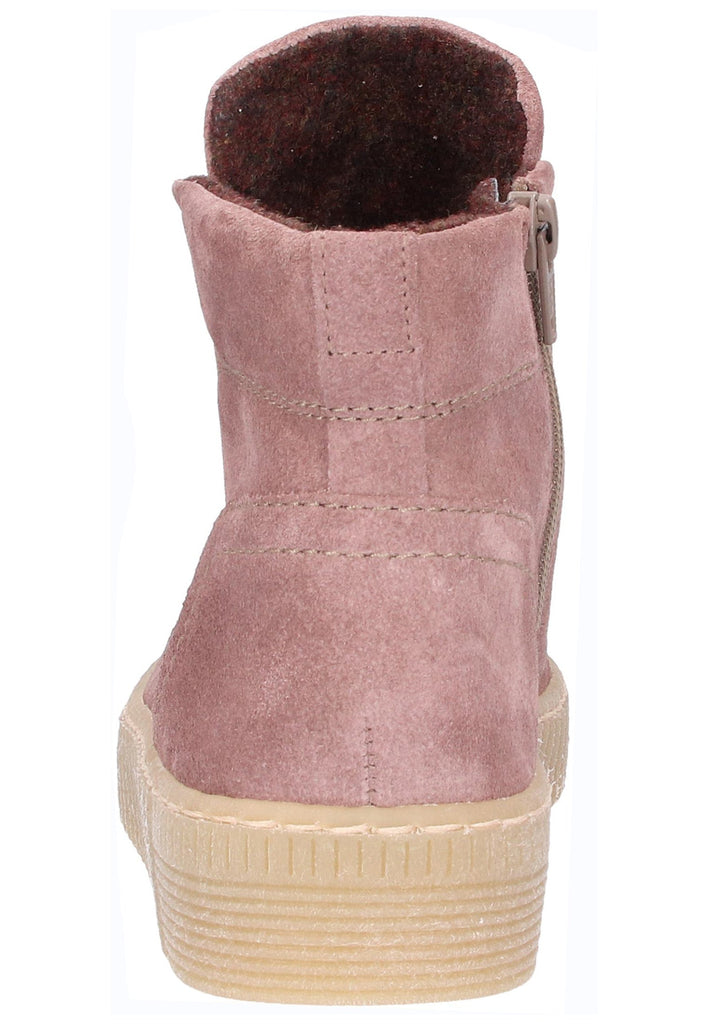 Gabor Stiefelette Veloursleder Rosa - surf4shoes