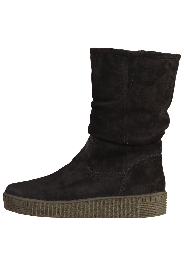Gabor Stiefel Veloursleder Schwarz - surf4shoes