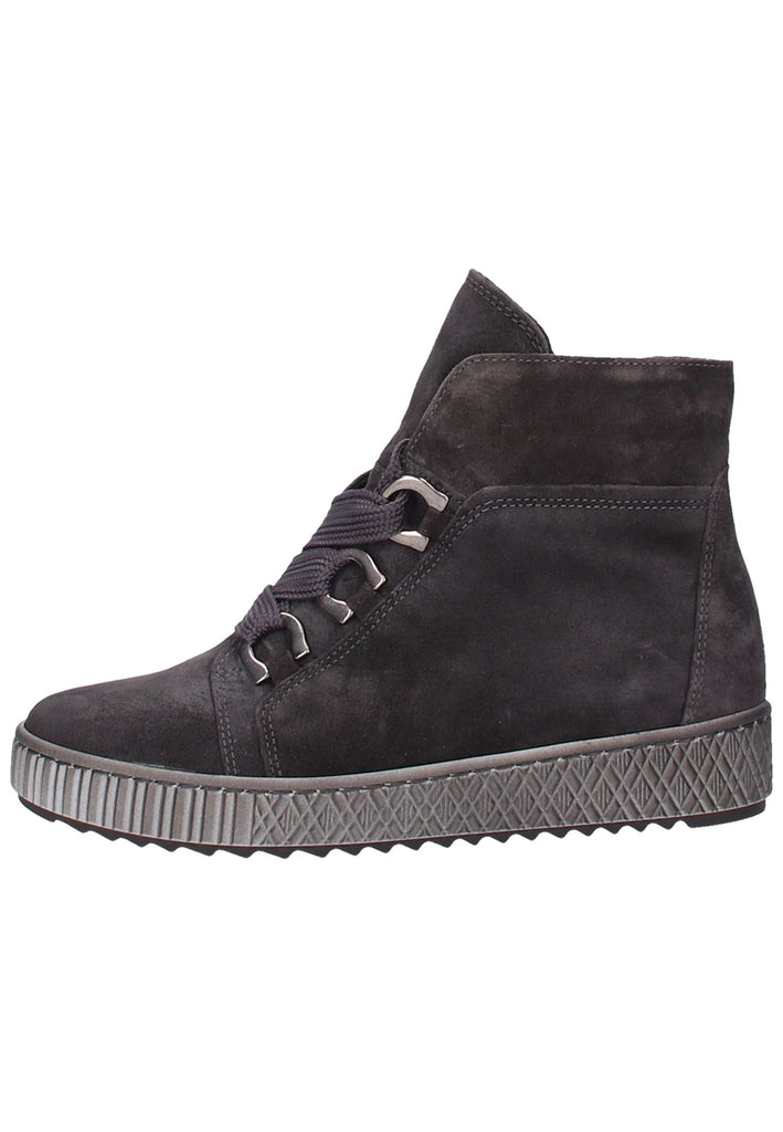 Gabor Stiefelette Veloursleder Grau - surf4shoes
