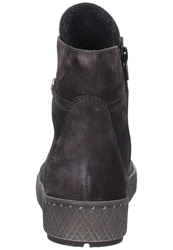 Gabor Stiefelette Veloursleder Grau - surf4shoes