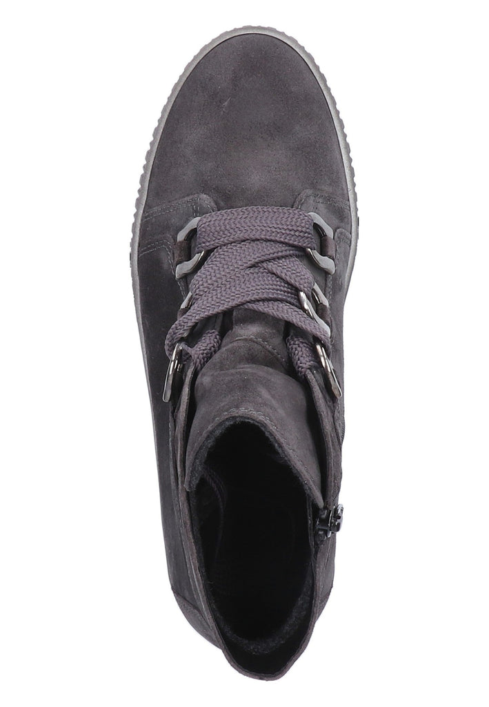 Gabor Stiefelette Veloursleder Grau - surf4shoes