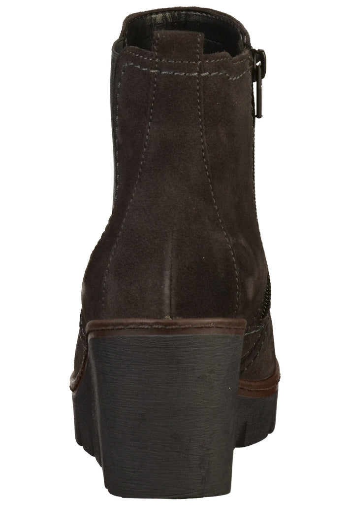 Gabor Stiefelette Veloursleder Grau - surf4shoes