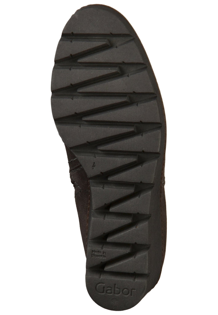 Gabor Stiefelette Veloursleder Grau - surf4shoes