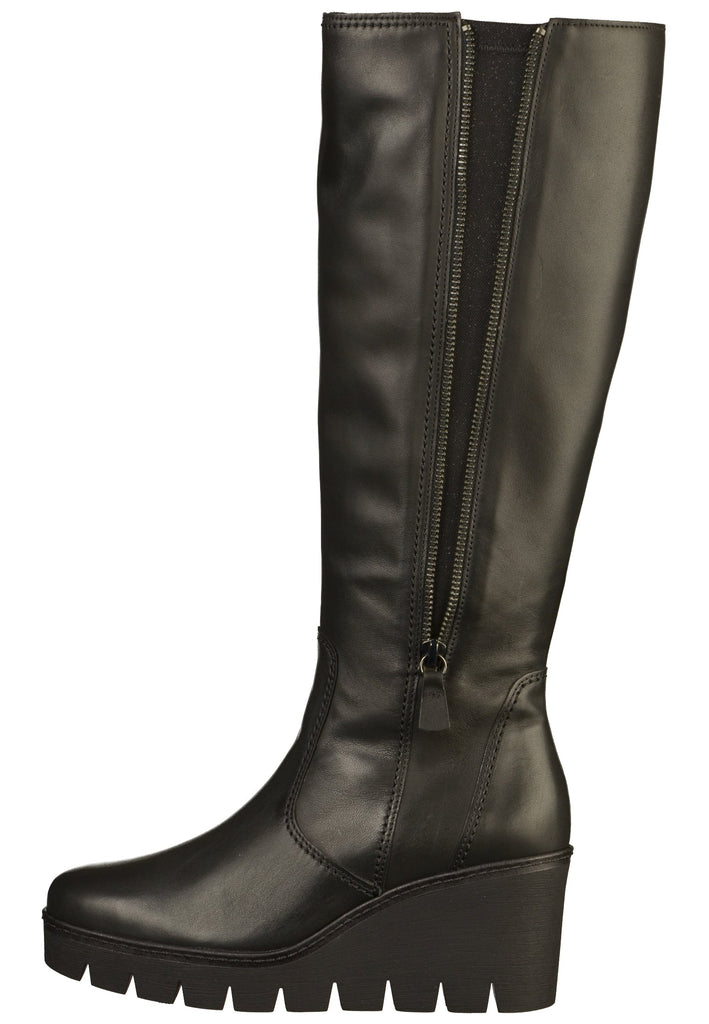 Gabor Stiefel Leder Schwarz - surf4shoes