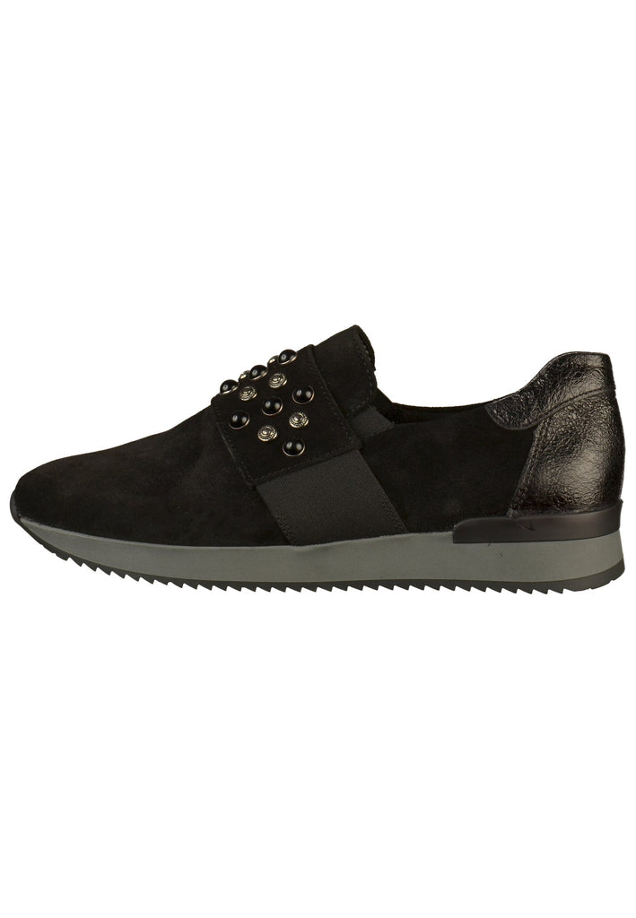 Gabor Slipper Veloursleder Schwarz - surf4shoes