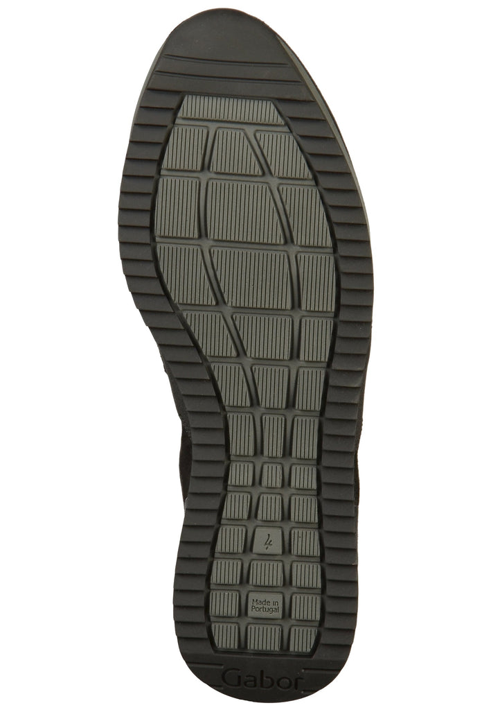 Gabor Slipper Veloursleder Schwarz - surf4shoes