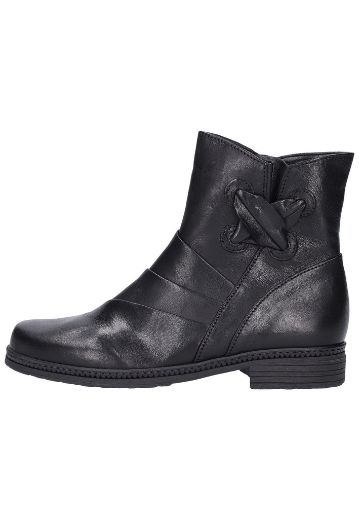 Gabor Stiefelette Leder Schwarz - surf4shoes