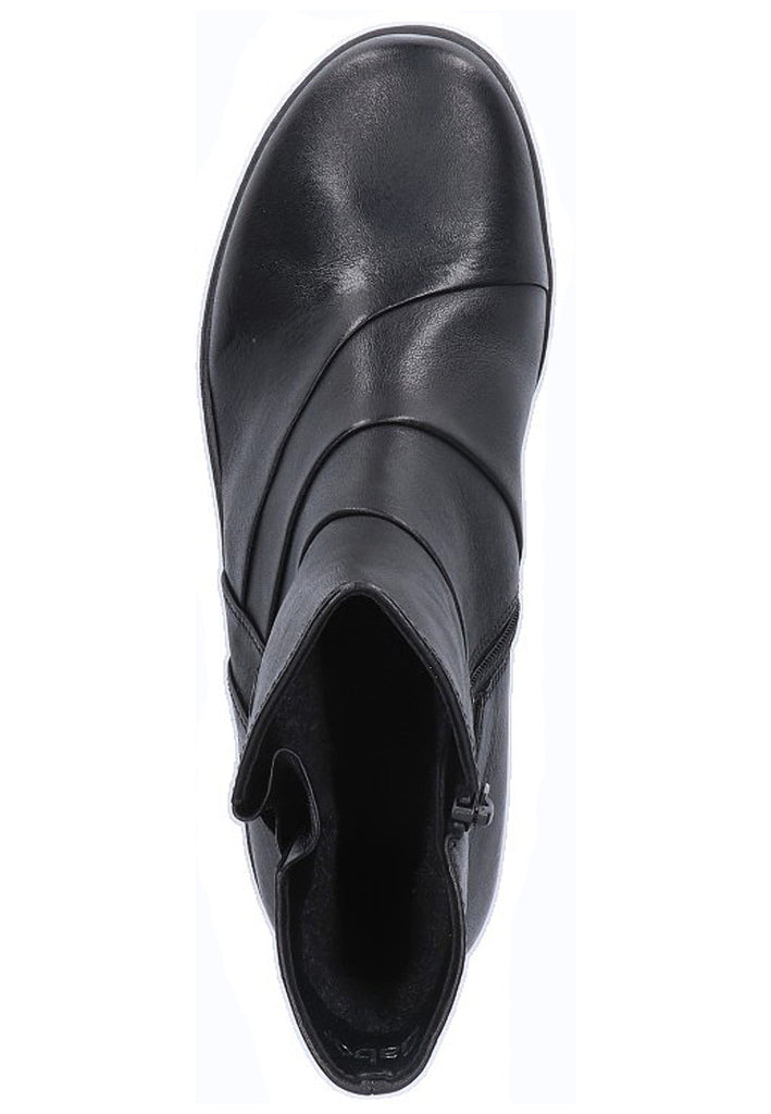 Gabor Stiefelette Leder Schwarz - surf4shoes