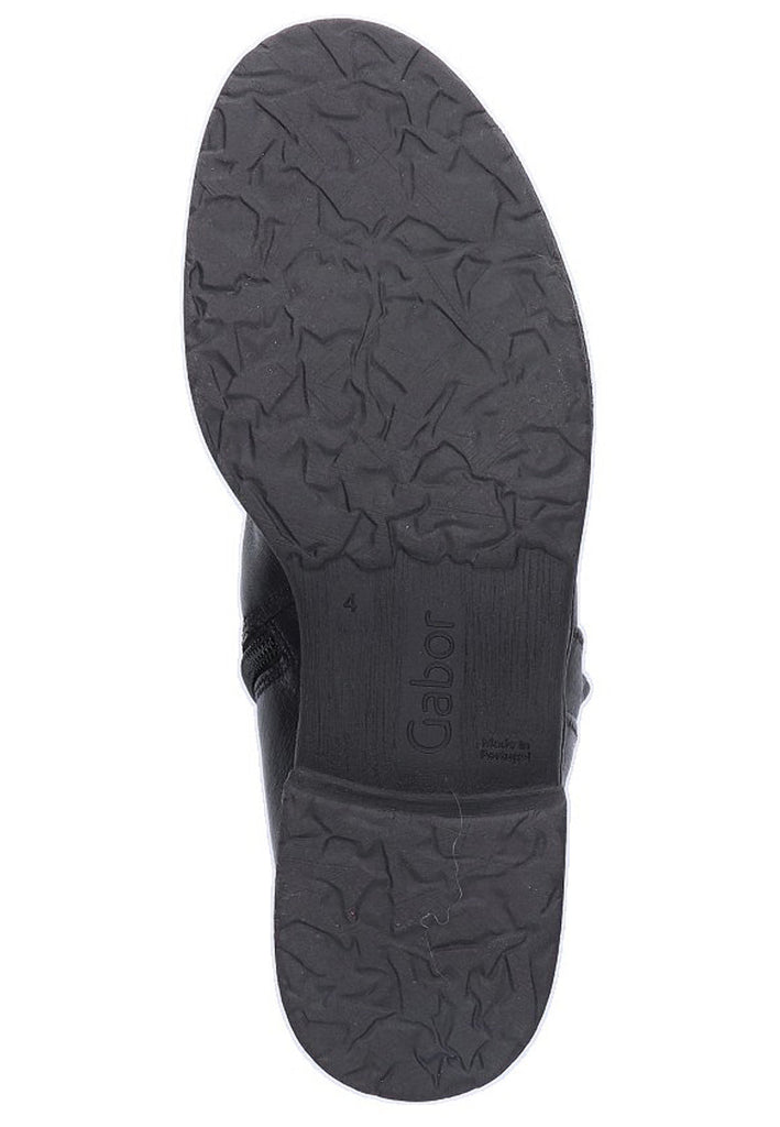 Gabor Stiefelette Leder Schwarz - surf4shoes