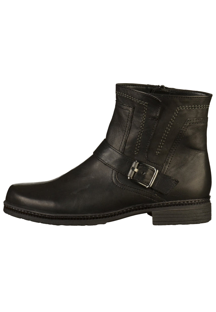 Gabor Stiefelette Leder Schwarz - surf4shoes