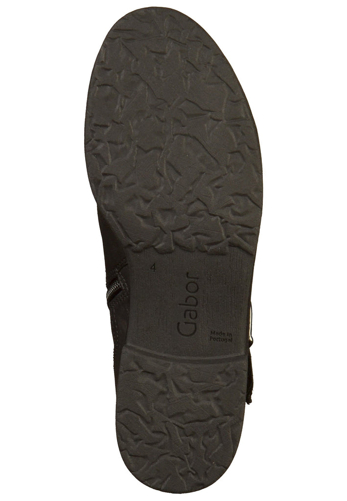 Gabor Stiefelette Leder Schwarz - surf4shoes