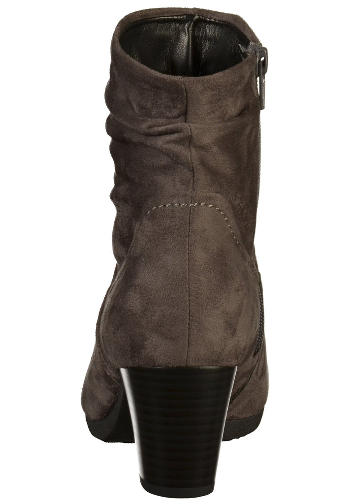 Gabor Stiefelette Lederimitat Dunkelgrau - surf4shoes