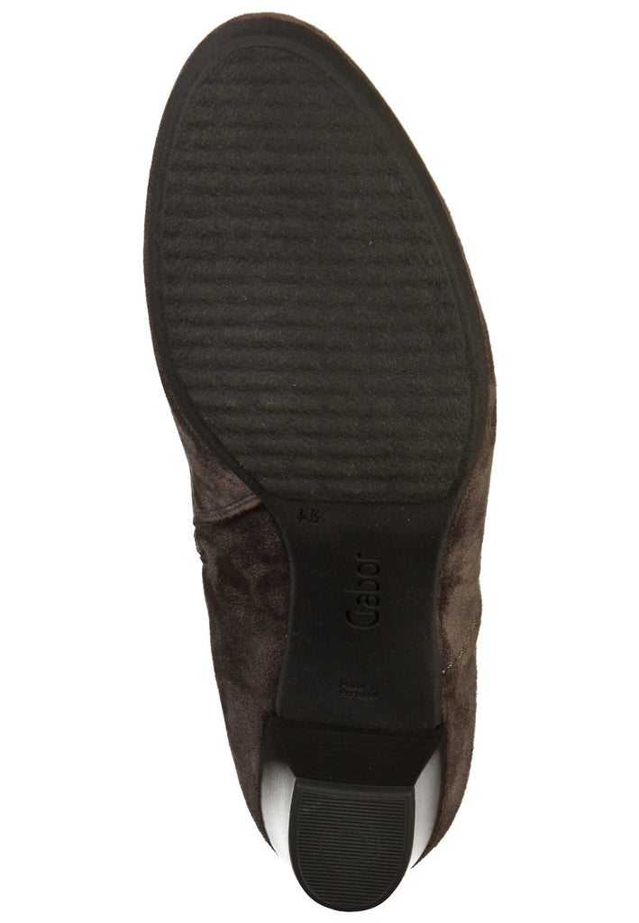 Gabor Stiefelette Lederimitat Dunkelgrau - surf4shoes