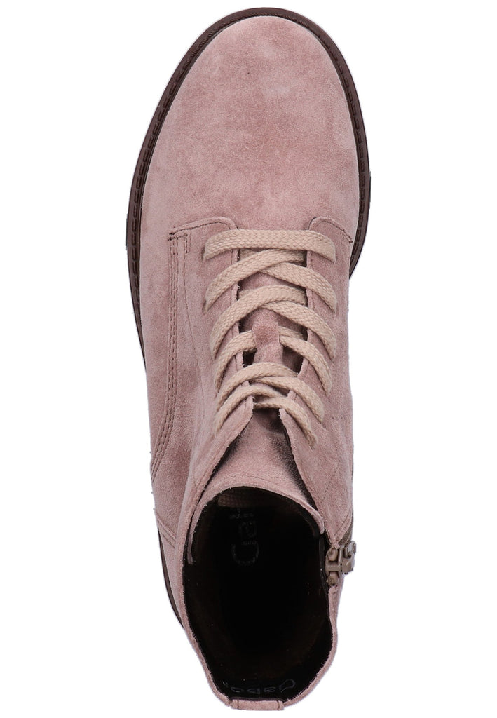 Gabor Stiefelette Veloursleder Rosa - surf4shoes