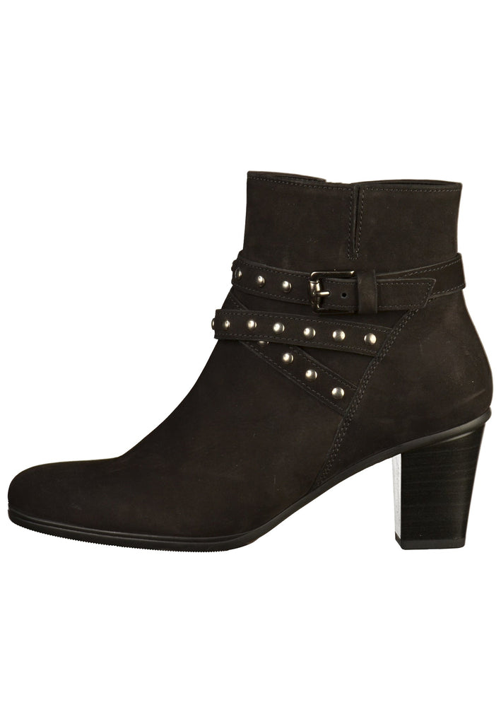 Gabor Stiefelette Leder Schwarz - surf4shoes