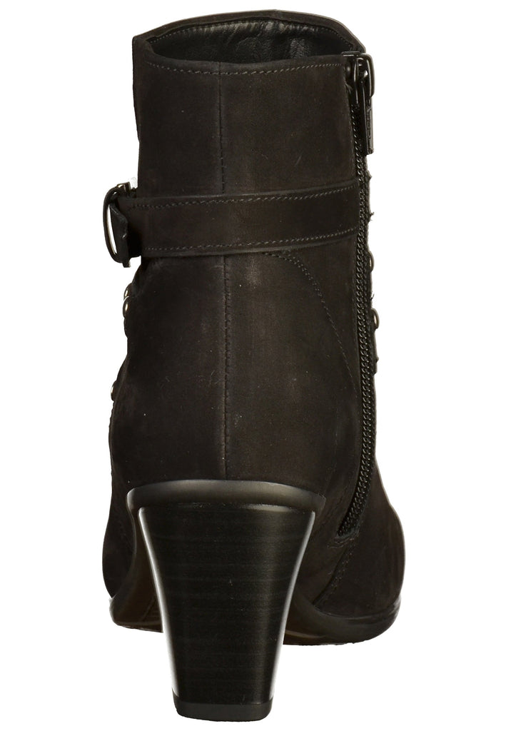 Gabor Stiefelette Leder Schwarz - surf4shoes