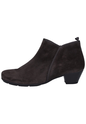 Gabor Stiefelette Veloursleder Dunkelgrau - surf4shoes