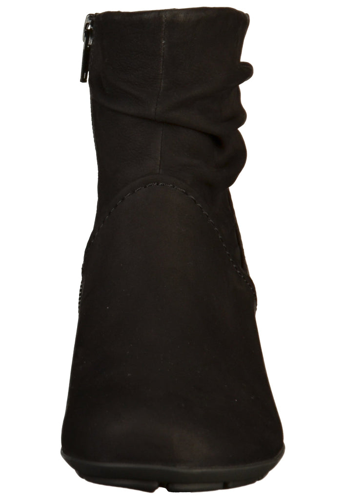 Gabor Stiefelette Nubukleder Schwarz - surf4shoes