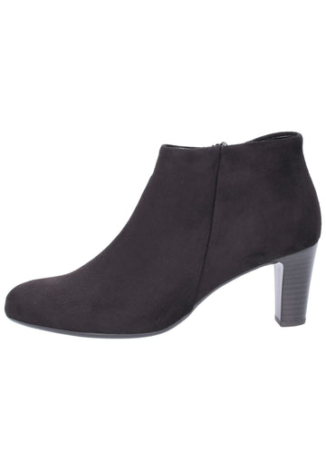 Gabor Stiefelette Lederimitat Schwarz - surf4shoes