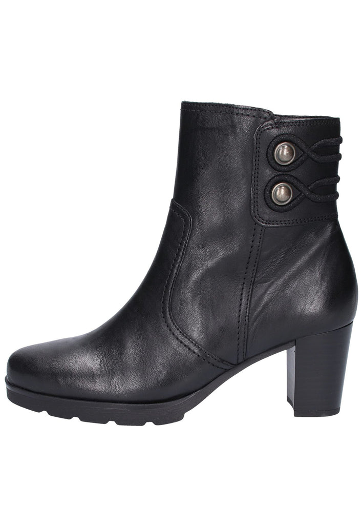 Gabor Stiefelette Leder Schwarz - surf4shoes