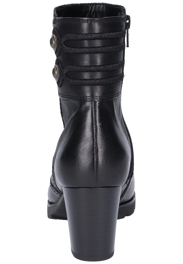 Gabor Stiefelette Leder Schwarz - surf4shoes