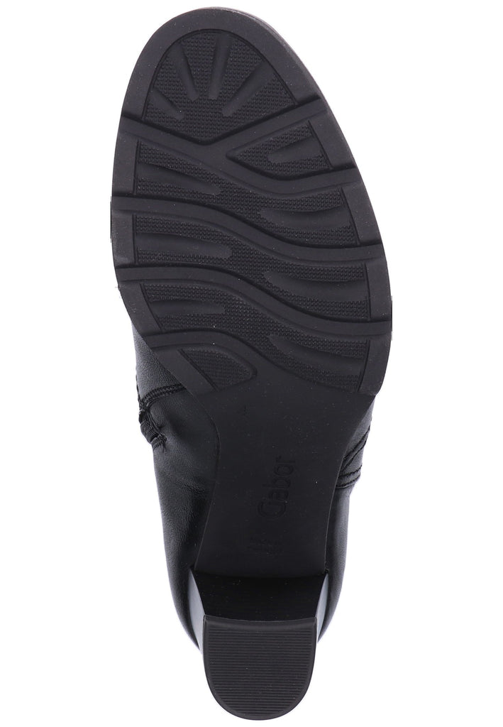Gabor Stiefelette Leder Schwarz - surf4shoes