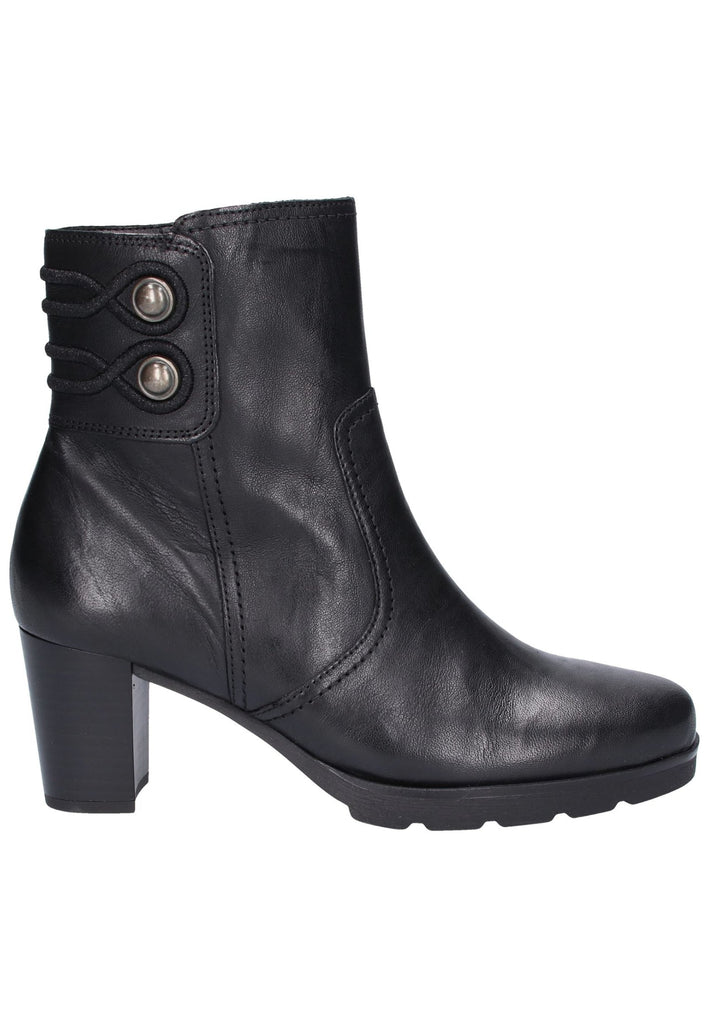 Gabor Stiefelette Leder Schwarz - surf4shoes