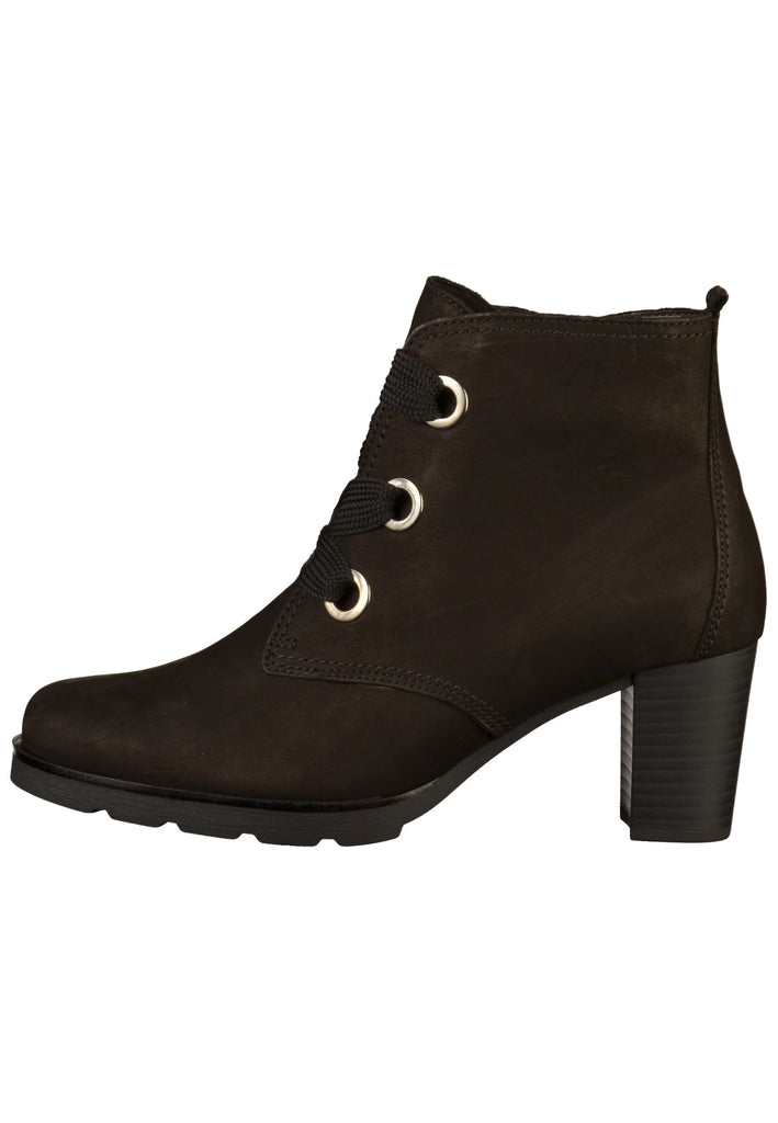 Gabor Stiefelette Nubukleder Schwarz - surf4shoes
