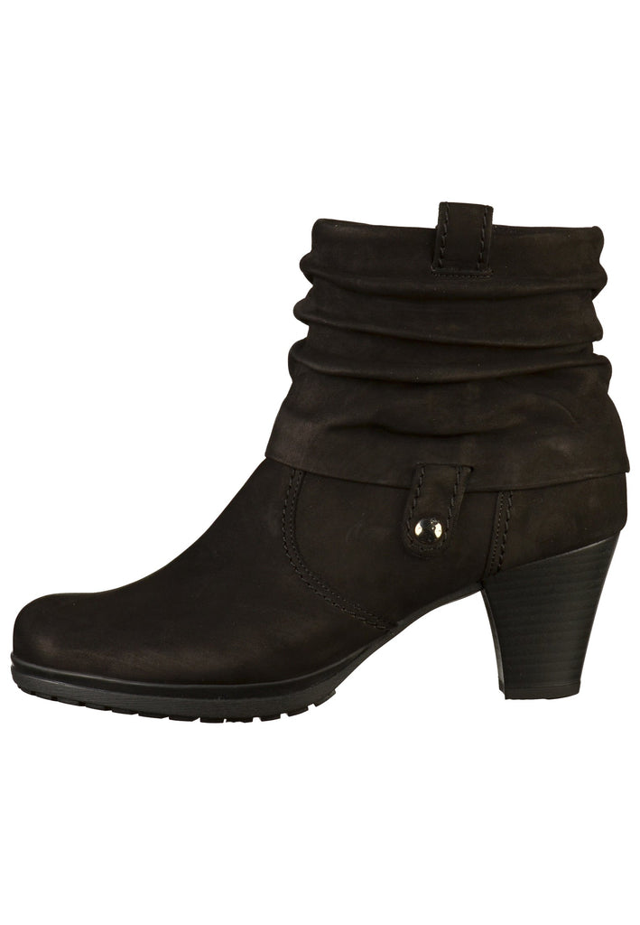 Gabor Stiefelette Nubukleder Schwarz - surf4shoes