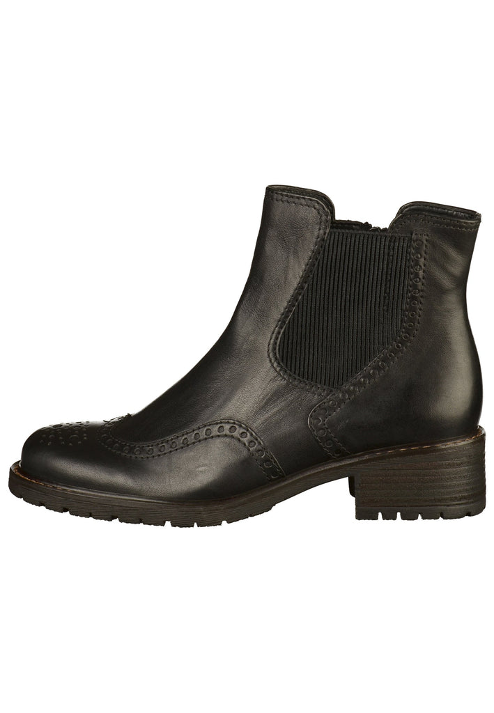 Gabor Stiefelette Leder Schwarz - surf4shoes