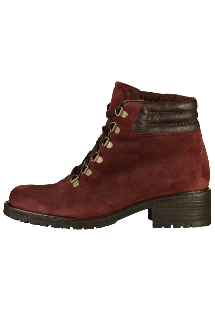 Gabor Stiefelette Nubukleder Dunkelrot - surf4shoes