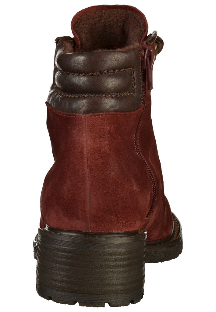 Gabor Stiefelette Nubukleder Dunkelrot - surf4shoes