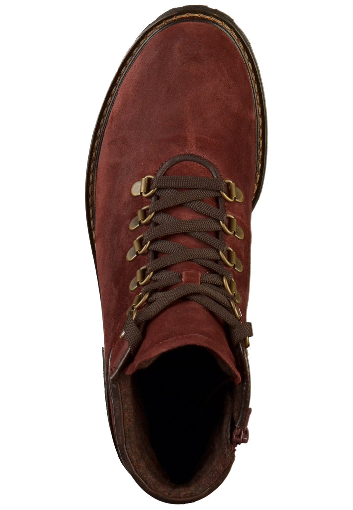 Gabor Stiefelette Nubukleder Dunkelrot - surf4shoes