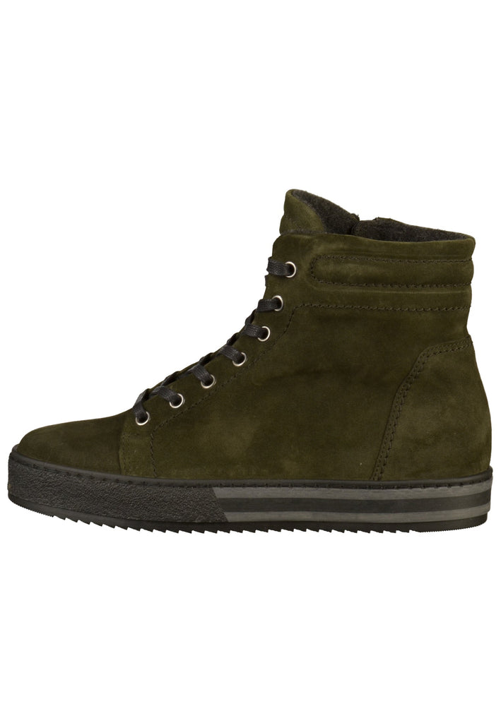 Gabor Stiefelette Veloursleder Oliv - surf4shoes