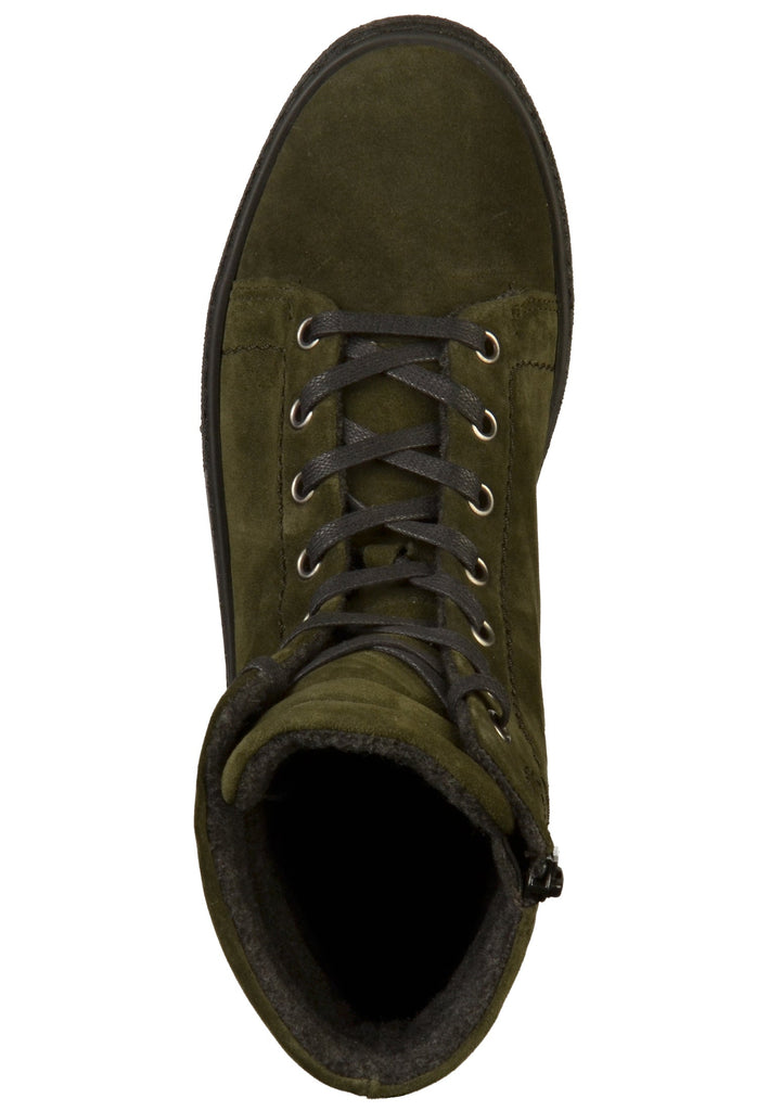 Gabor Stiefelette Veloursleder Oliv - surf4shoes