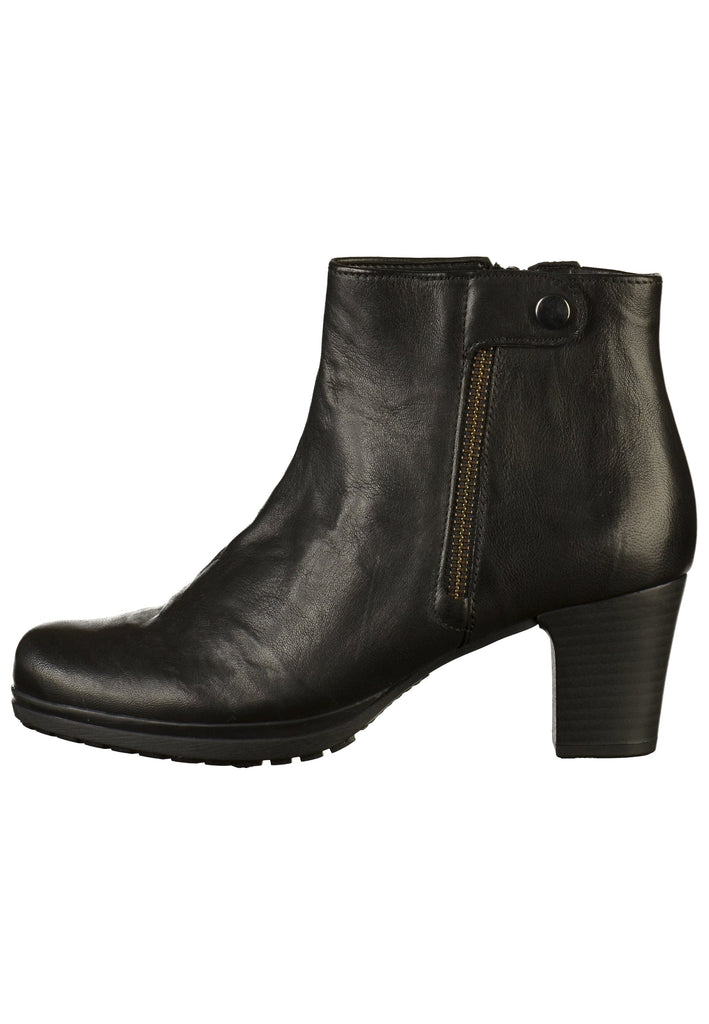 Gabor Stiefelette Leder Schwarz - surf4shoes
