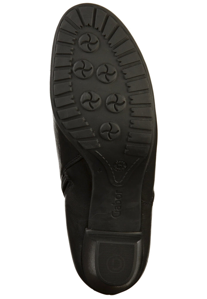 Gabor Stiefelette Leder Schwarz - surf4shoes