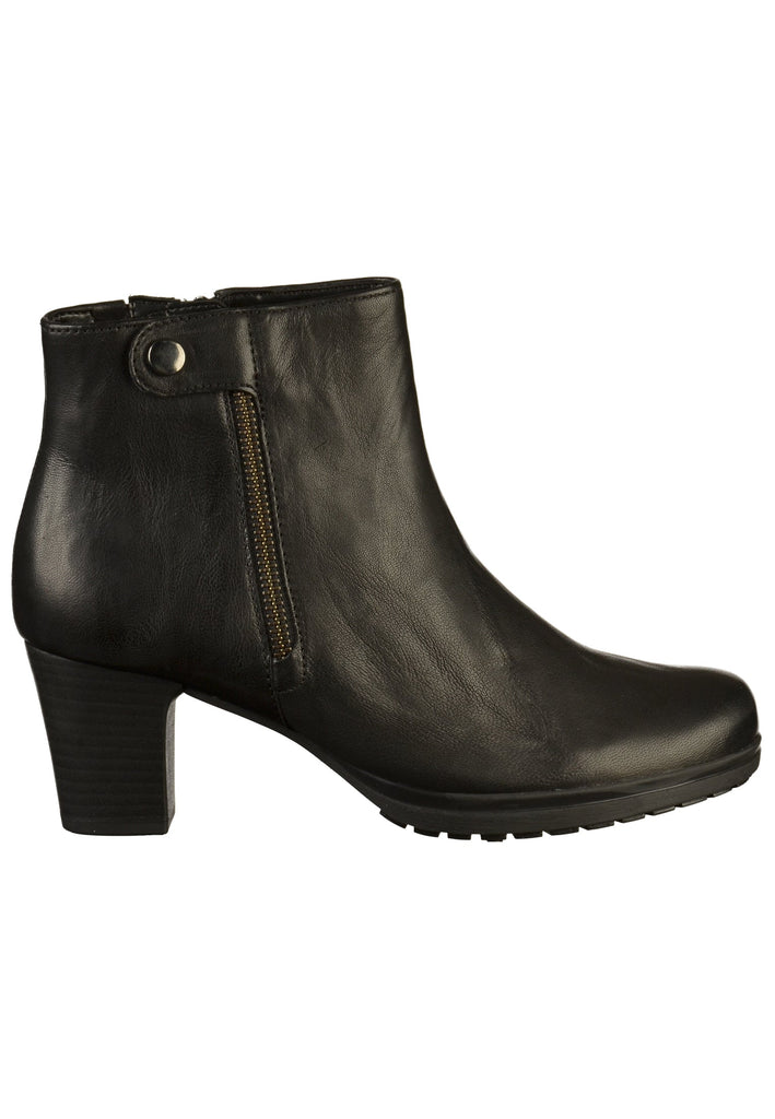 Gabor Stiefelette Leder Schwarz - surf4shoes