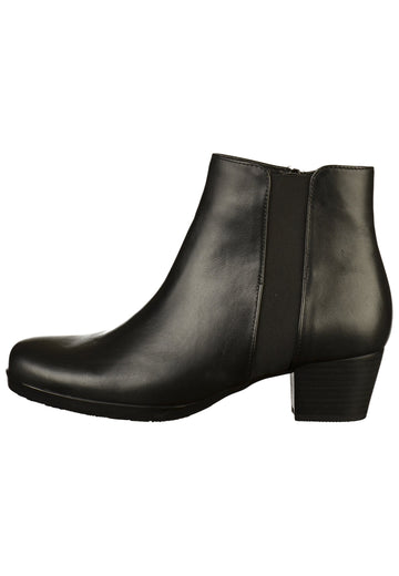Gabor Stiefelette Leder Schwarz - surf4shoes
