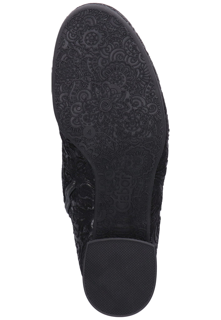 Gabor Stiefelette Leder Schwarz - surf4shoes