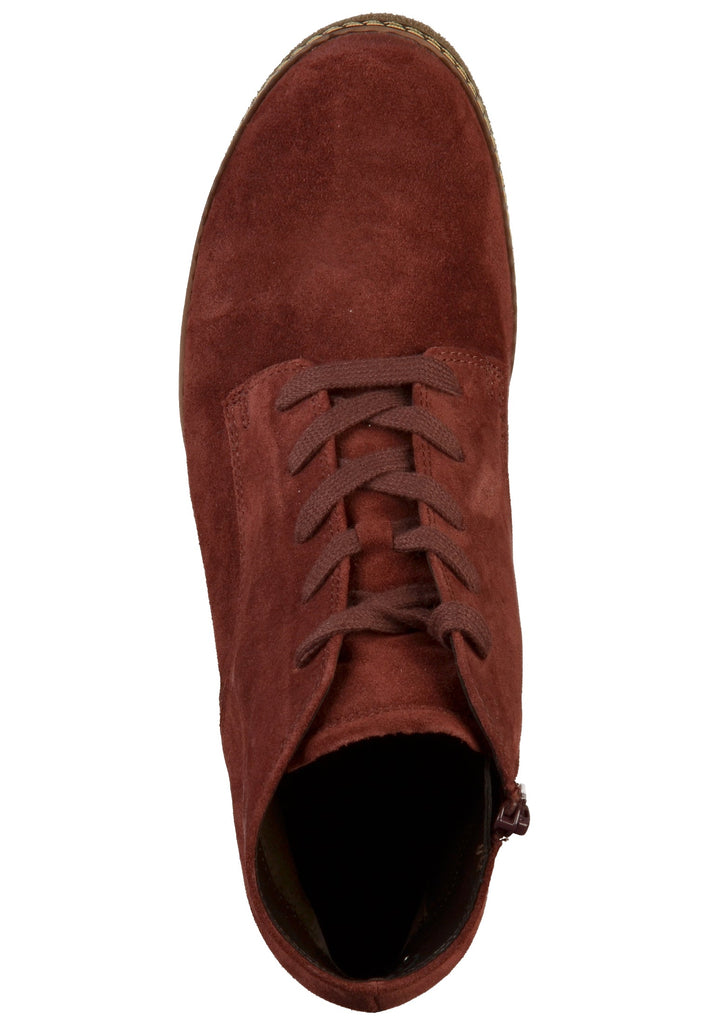 Gabor Stiefelette Veloursleder Rot - surf4shoes