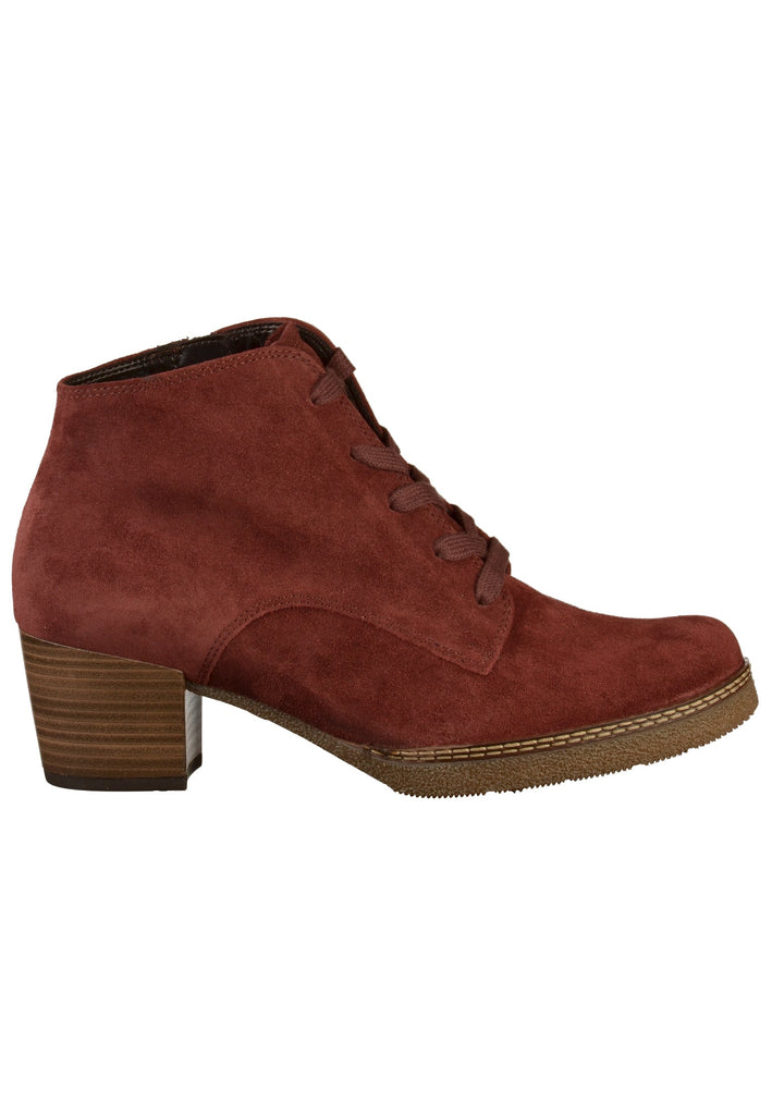 Gabor Stiefelette Veloursleder Rot - surf4shoes